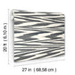Flamed Zig Zag Black Peel & Stick Wallpaper