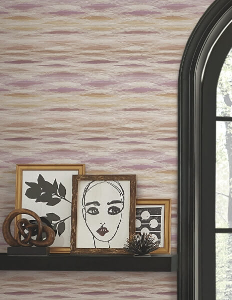 Fireworks Mauve Peel & Stick Wallpaper