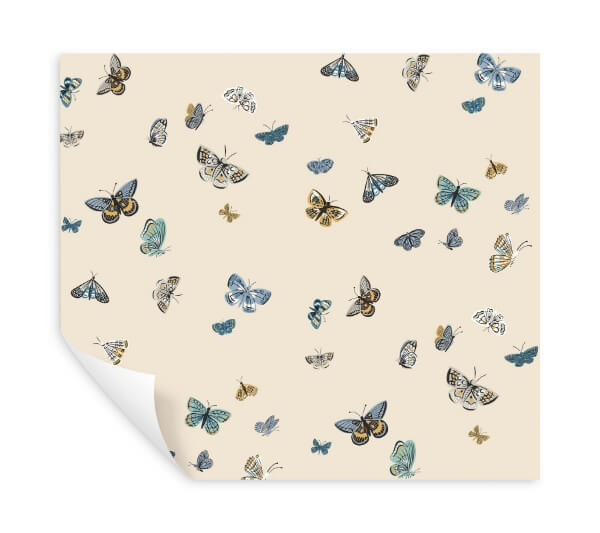 Butterfly House Linen Peel & Stick Wallpaper