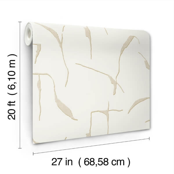 Ivory Coast Caramel & Gold Premium Peel + Stick Wallpaper