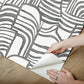 Featherwork Black & White Premium Peel + Stick Wallpaper