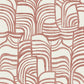 Featherwork Red Premium Peel + Stick Wallpaper