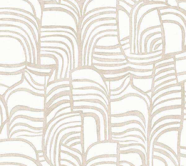 Featherwork Linen Premium Peel + Stick Wallpaper