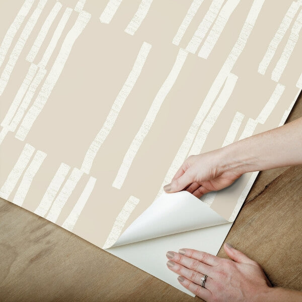 Koso Linen Premium Peel + Stick Wallpaper