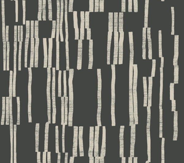 Koso Black & Taupe Premium Peel + Stick Wallpaper