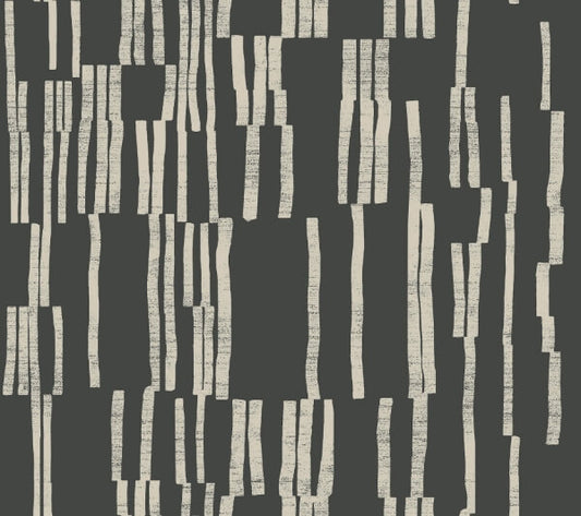 Koso Black & Taupe Premium Peel + Stick Wallpaper