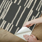 Koso Black & Taupe Premium Peel + Stick Wallpaper