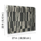 Koso Black & Taupe Premium Peel + Stick Wallpaper
