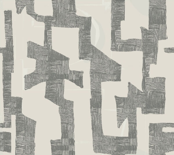 Tribe Black & Taupe Premium Peel + Stick Wallpaper