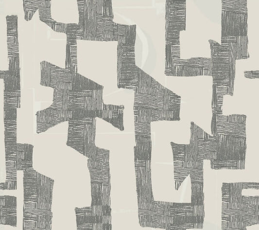 Tribe Black & Taupe Premium Peel + Stick Wallpaper