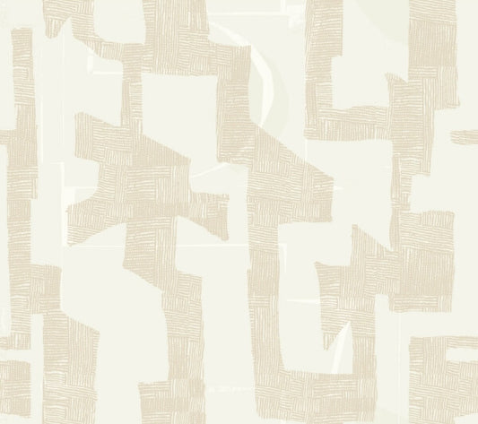 Tribe Caramel Cream Premium Peel + Stick Wallpaper