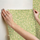 Elodie Gold Petite Floral Premium Peel + Stick Wallpaper