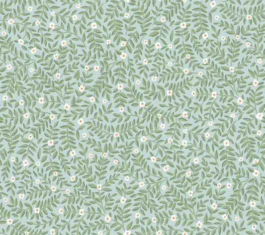 Elodie Light Blue Petite Floral Premium Peel + Stick Wallpaper