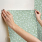 Elodie Light Blue Petite Floral Premium Peel + Stick Wallpaper