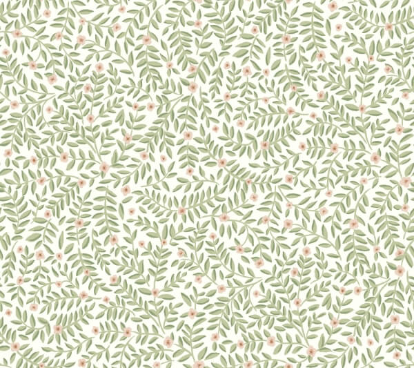 Elodie Cream Petite Floral Premium Peel + Stick Wallpaper