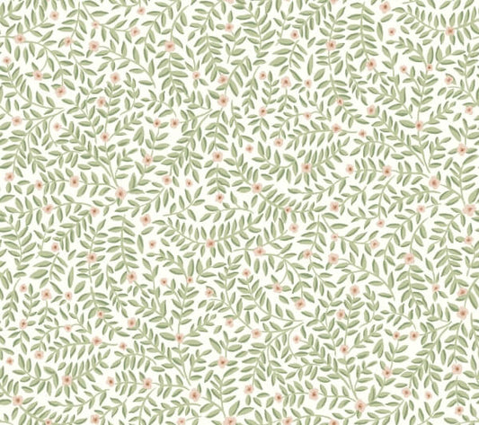 Elodie Cream Petite Floral Premium Peel + Stick Wallpaper