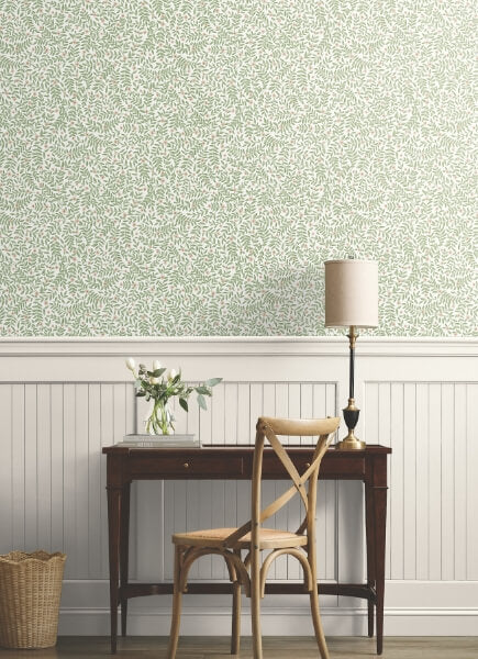 Elodie Cream Petite Floral Premium Peel + Stick Wallpaper