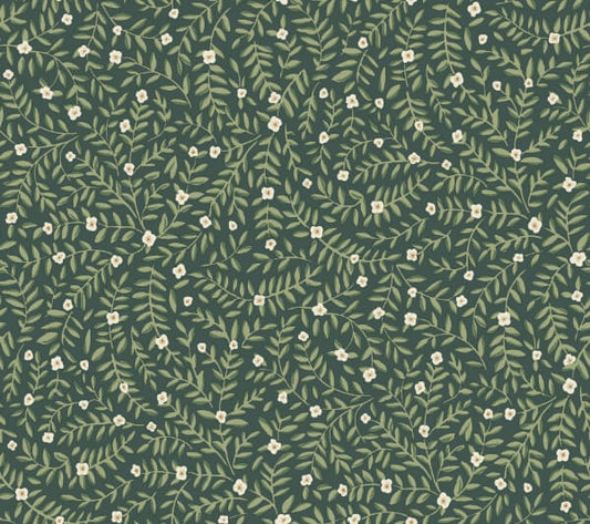 Elodie Evergreen Petite Floral Premium Peel + Stick Wallpaper