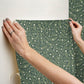 Elodie Evergreen Petite Floral Premium Peel + Stick Wallpaper