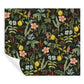 Herb Garden Black Botanical Premium Peel + Stick Wallpaper