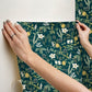 Herb Garden Navy Botanical Premium Peel + Stick Wallpaper