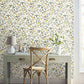 Herb Garden Cream Botanical Premium Peel + Stick Wallpaper