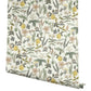Herb Garden Cream Botanical Premium Peel + Stick Wallpaper