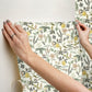 Herb Garden Cream Botanical Premium Peel + Stick Wallpaper