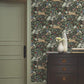 Safari Black Jungle Toile Premium Peel + Stick Wallpaper