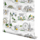 Travel Sketches Yellow Globetrotter Premium Peel + Stick Wallpaper