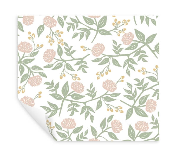 Peonies Blush Floral Premium Peel + Stick Wallpaper
