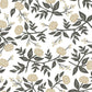 Peonies Gold Floral Premium Peel + Stick Wallpaper
