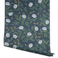 Peonies Navy Floral Premium Peel + Stick Wallpaper