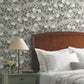 Peonies Grey Floral Premium Peel + Stick Wallpaper