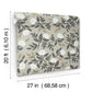 Peonies Grey Floral Premium Peel + Stick Wallpaper