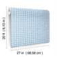 Daisy Gingham Blue Floral Check Premium Peel + Stick Wallpaper