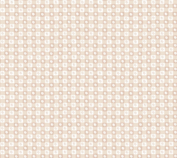 Daisy Gingham Blush Floral Check Premium Peel + Stick Wallpaper