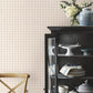 Daisy Gingham Blush Floral Check Premium Peel + Stick Wallpaper