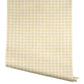 Daisy Gingham Yellow Floral Check Premium Peel + Stick Wallpaper