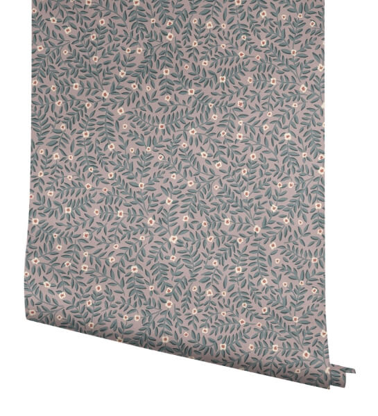 Elodie Lavender Petite Floral Premium Peel + Stick Wallpaper
