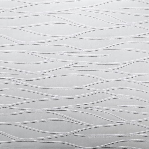 Organic Waves Paintable White Wallpaper