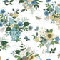 Flower Studies Blue Wallpaper