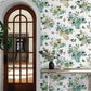 Flower Studies Blue Wallpaper