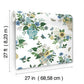 Flower Studies Blue Wallpaper