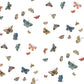 Butterfly House White Wallpaper