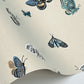 Butterfly House Linen Wallpaper
