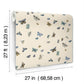 Butterfly House Linen Wallpaper