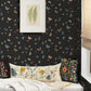 Butterfly House Black Wallpaper