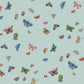 Butterfly House Light Blue Wallpaper