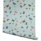 Butterfly House Light Blue Wallpaper